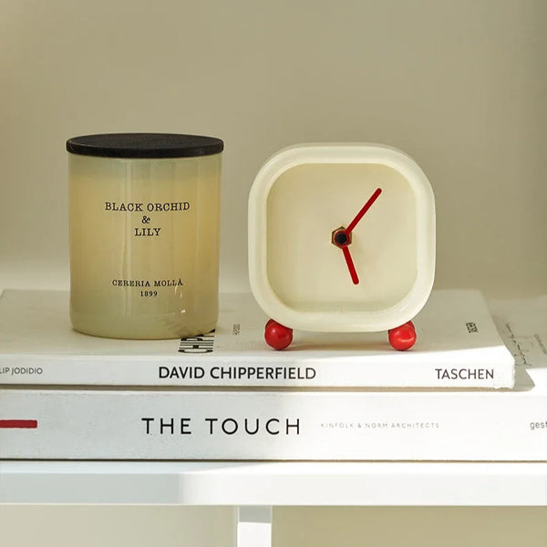 Minimalist Red Ball Desktop Clock