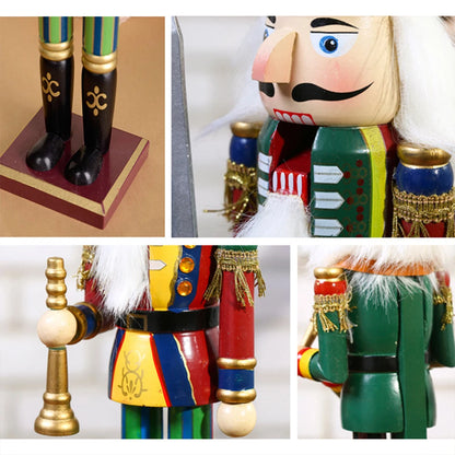 Wooden Nutcracker Hand-Crafted Puppet Military Band