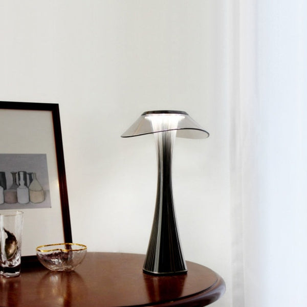 Mushroom Acrylic Top Portable Table Lamp