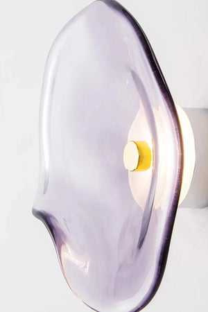 Applique murale minimaliste en verre courbé