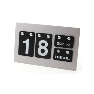 Vintage Metal Desktop Calendar