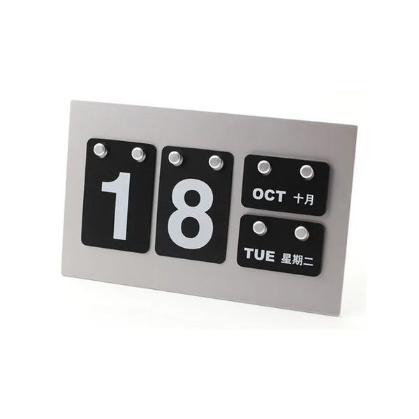 Vintage Metal Desktop Calendar