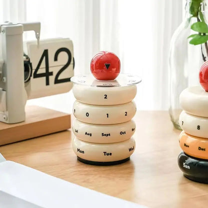 Nordic Ball Rotable Donut Calendar with Weather