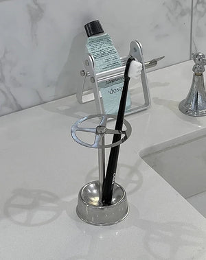 Stainless Steel Vintage Toothbrush Stand