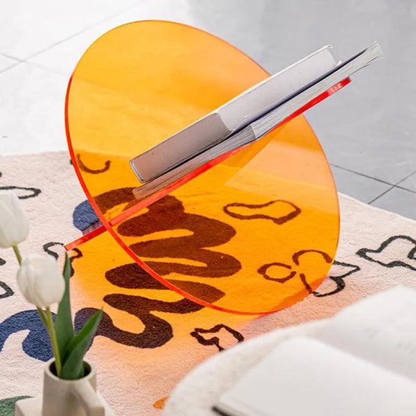 Cololred Acrylic Book Stand  Storage Shelf