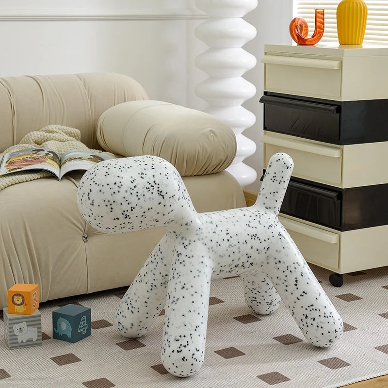 Abstract Dog Design Ottoman Chair