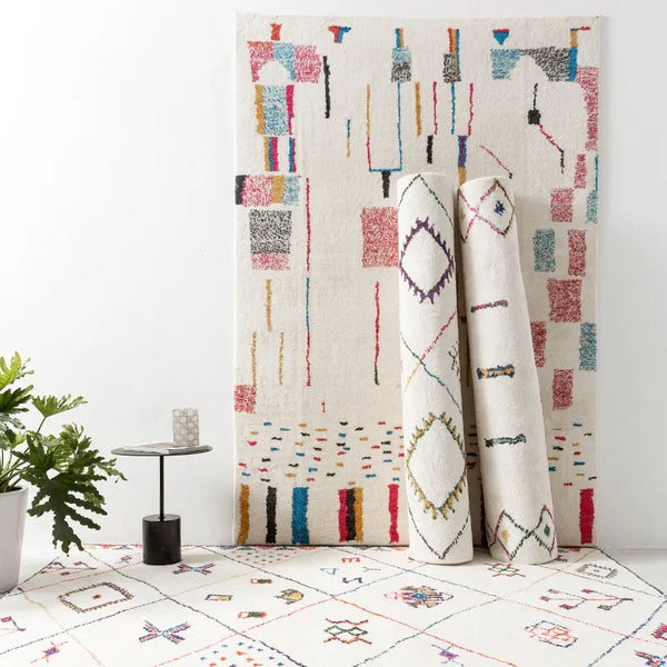Morocco Style Abstract Art Carpet Area Rug