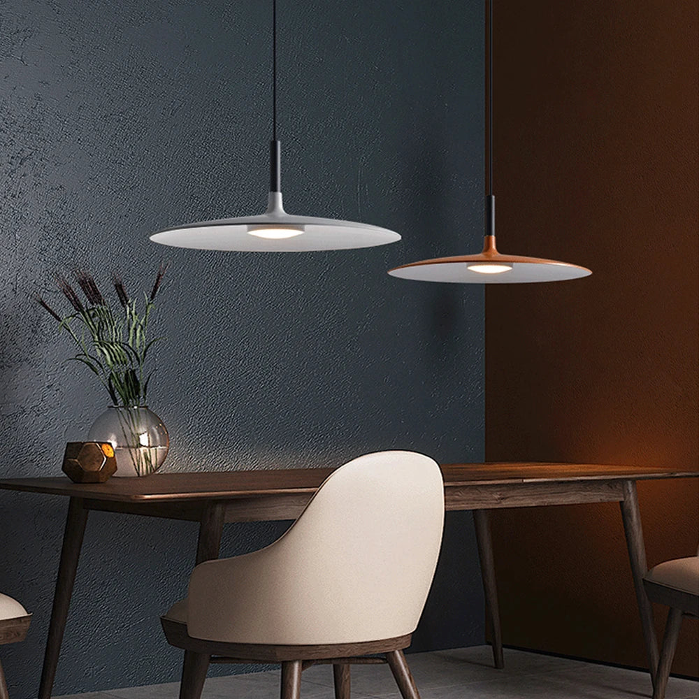 Danish Minimalist Aluminium Dish Ceiling Light