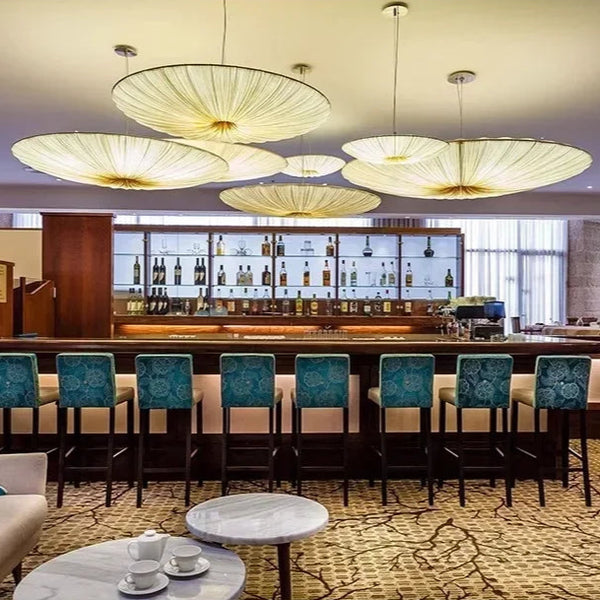 Yū Tokyo Japanese Wabi-Sabi Fabric Pendant Chandelier