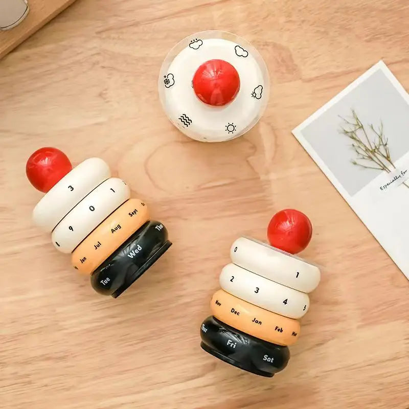 Nordic Ball Rotable Donut Calendar with Weather
