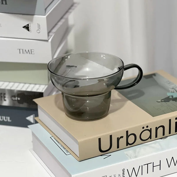 Transparent Colored Glass Retro Mug