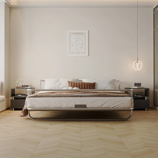 Studio Lima Stainless Steel Industrial Bed Frame