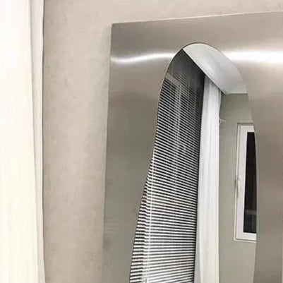 Studio Lima Stainless Steel Floor Wall Mirror