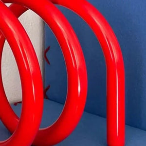 Metal Coil Magazine Rack & Bookshelf