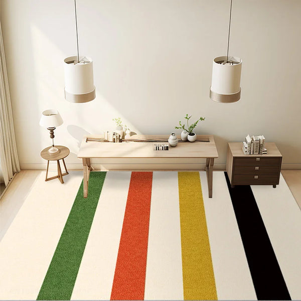 Color Strip Abstract Art Carpet Area Rug