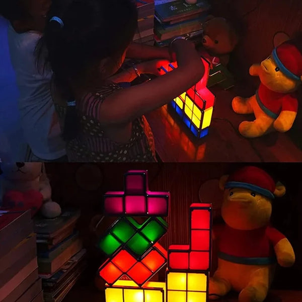 Stackable Block Puzzle Table Lamp