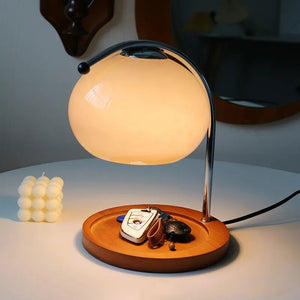 Lampe chauffe-bougie rétro en verre à intensité variable