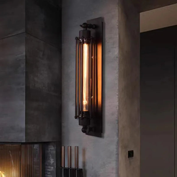 Retro Industrial Lantern Wall Lamp