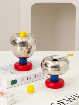 Stainless Steel Retro Ball Ashtray