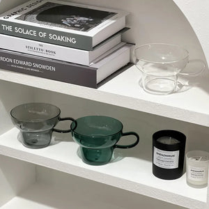 Transparent Colored Glass Retro Mug