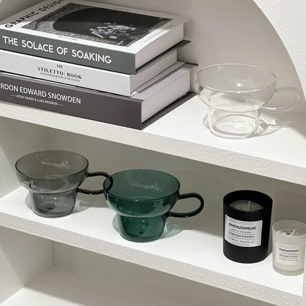 Transparent Colored Glass Retro Mug