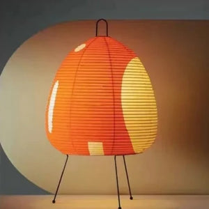 Yū Tokyo Colored Japanese Wabi-Sabi Style Rice Paper Lantern Lamp