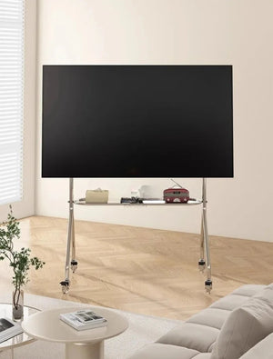 Studio Lima Stainless Steel  Shelving TV Stand