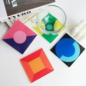 CMYD Acrylic Circle Bauhaus Color Coaster