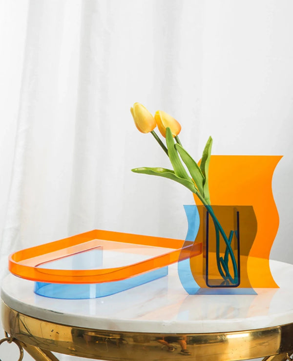 de homê Acrylic Retro Art Color Tray Plate