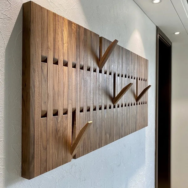 Japanese Style Pine Wood Wall Panel Custom Hanger [Exclusive]