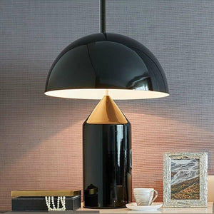 Metal Mushroom Cordless Hotel Style Table Lamp