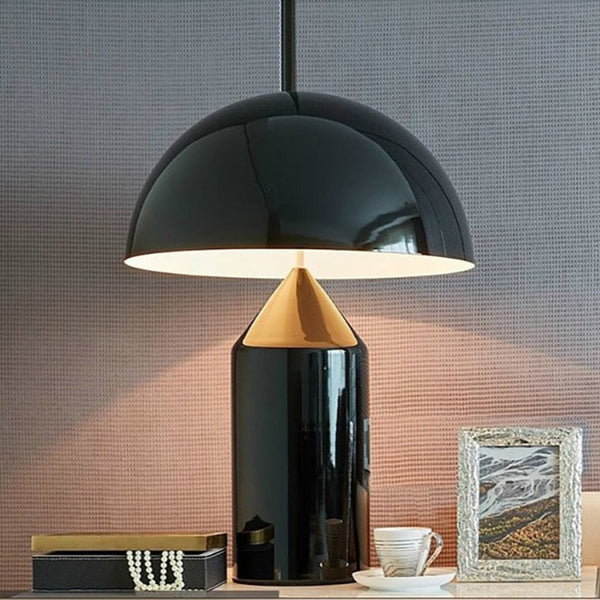 Metal Mushroom Cordless Hotel Style Table Lamp
