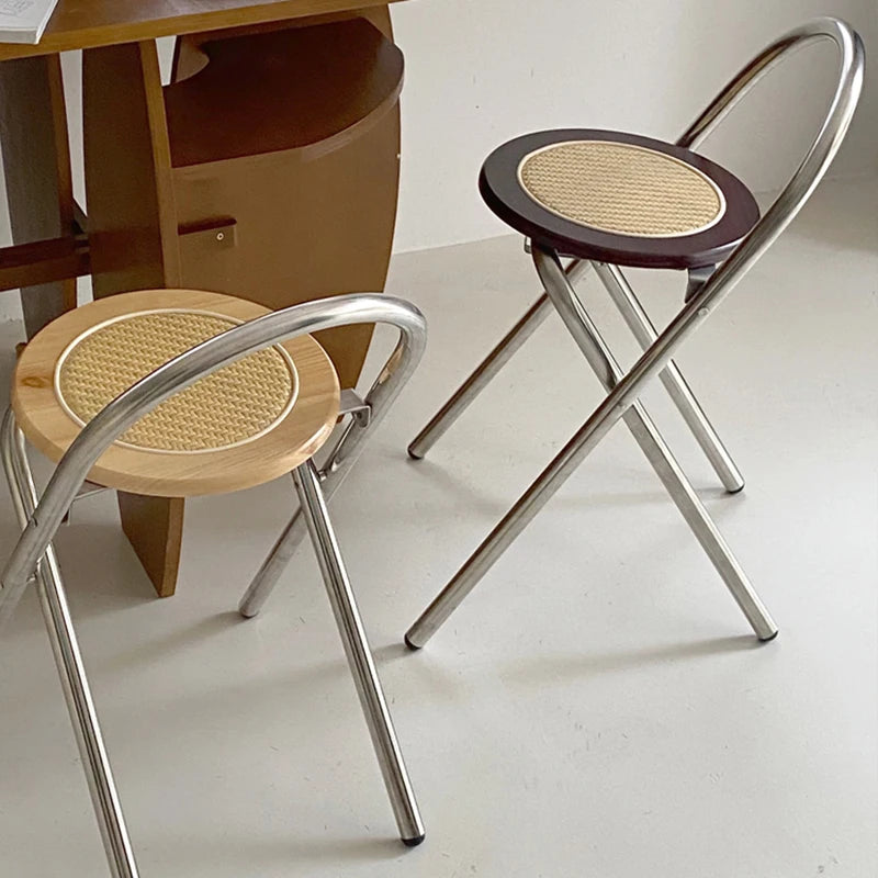 French Rattan Folding Chair
