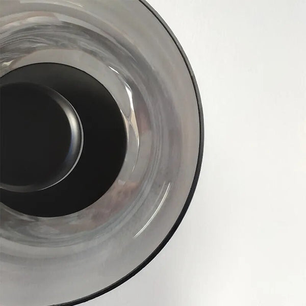 Lampe murale suspendue en forme de bol en verre