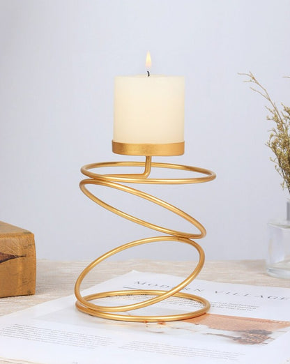 Coil Metal Candle Holders