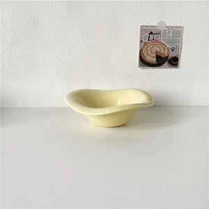 Irregular Wave Ceramic Snack Bowl