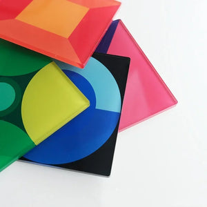 CMYD Acrylic Circle Bauhaus Color Coaster