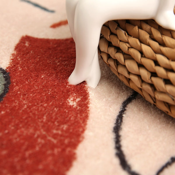 Tapis modernes de luxe abstraits et colorés avec graffitis