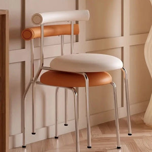 Nordic Minimalistic Low Profile Metal Frame Chair