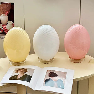 Egg Glass Retro Table Lamp