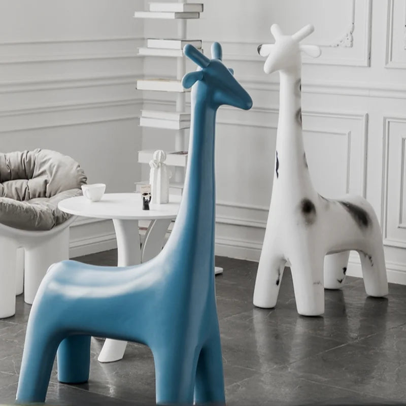 Danish Giraffe Stool Ottoman