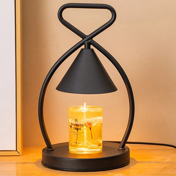 Black Metal Frame Dimmable Candle Warmer
