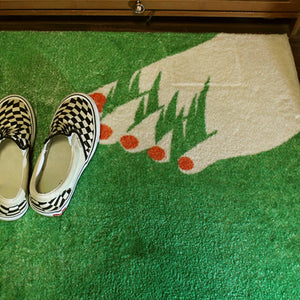 MokoMoko Bare Foot on Grass Corner Rug