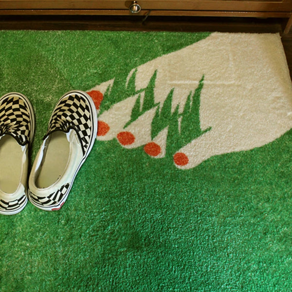 MokoMoko Bare Foot on Grass Corner Rug