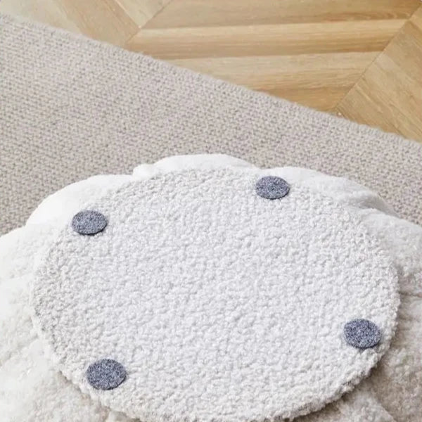 Kürbissofa Plüschhocker