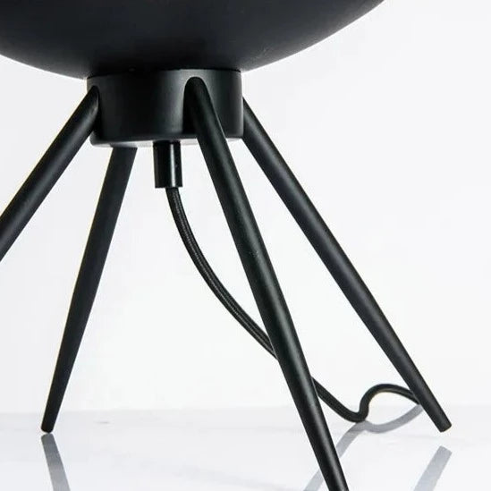 Lampe en forme de bol en verre transparent