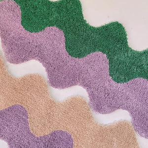 Mono Design Long Color Wave Rug