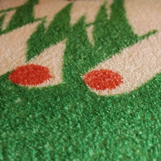 MokoMoko Bare Foot on Grass Corner Rug