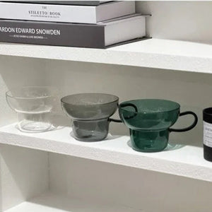 Transparent Colored Glass Retro Mug