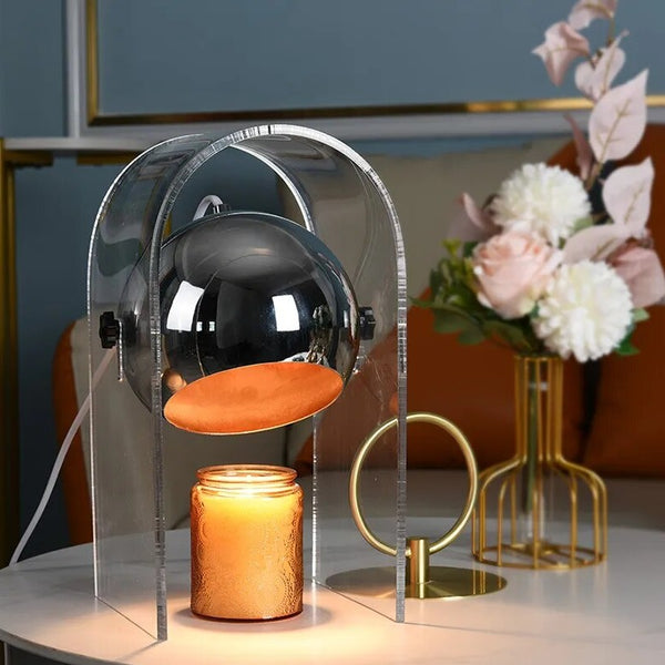 Chauffe-bougie transparent à intensité variable